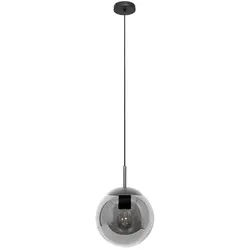 Pendelleuchte , Schwarz , Metall, Glas , Kugel , 35-170 cm , Europäischer Sicherheitsstandard , LED-Leuchtmittel austauschbar , Lampen & Leuchten, Leuchtenserien