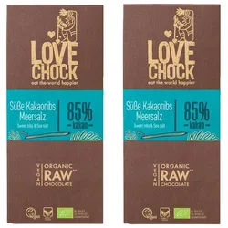 Lovechock Süße Kakaonibs & Meersalz 85% Kakao
