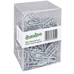 dundee Aktenklammern silber glanzverzinkt, 350 St.