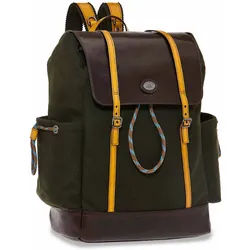 The Bridge Loden Capsule Rucksack 0601125F Braun/Grün Loden/Dunkles Ruthenium
