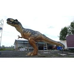 JVmoebel Skulptur Dinosaurier Große Figur Statue Skulptur Figuren Dekoration Deko XXL grün