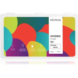 NEONAIL Flexi Tips Invisible künstliche Fingernägel Typ 02 Clear Square 300 St.