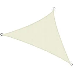 Sol Royal Sonnensegel SolVision HS9 420/420/600 cm dreieckig Creme Hdpe , Kunststoff , 420x420 cm , Sonnenschutz, Sonnenschirme