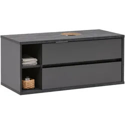 Waschtischunterschrank Camillo Anthrazit /Schwarz