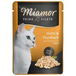 Miamor Feine Filets in Jelly Huhn & Thunfisch 24x100 g