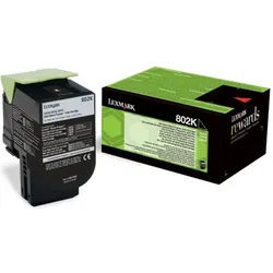 Lexmark 80C20K0 (802K) - Schwarz - Toner