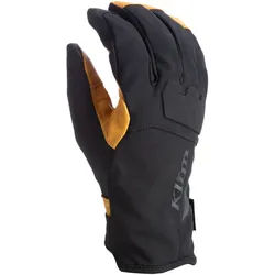 Klim Enduro GTX Gore-Tex Leder-/Textil Motorrad Handschuhe, schwarz, Größe XL für Männer