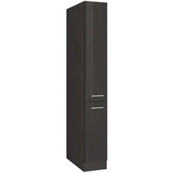 Held Apothekerschrank , Graphitfarben , Metall , 30x200x60 cm , Made in Germany , Küchen, Küchenmöbel, Küchenschränke, Apothekerschränke