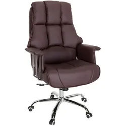 Mid.you Chefsessel , Braun , Textil , Drehkreuz , 75x130x64 cm , Wippmechanik mit Härtegradeinstellung , Büromöbel, Bürostühle, Chefsessel