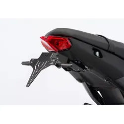 PROTECH Kennzeichenhalter Edelstahl pulverbeschichtet schwarz, schwarz