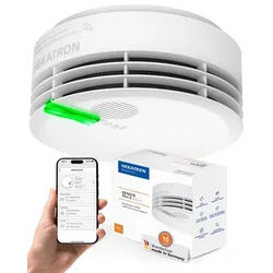 Hekatron Hekatron Genius Plus X Mehrsprachig Rauchmelder (opt. vernetzbar, 10 Jahre Batterie, made in Germany, mehrsprachig) weiß