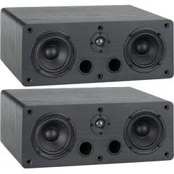 McGrey CS-440 BK 2x 4" HiFi Regal-/Center-Lautsprecher schwarz 40W RMS Paar