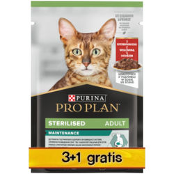 Purina Pro Plan Sterilised Rindfleisch 4x85g (3+1 FREE) (Rabatt für Stammkunden 3%)