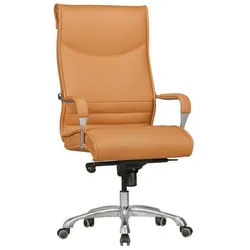Mid.you Chefsessel , Braun , Textil , Sternfuß , 61x126x60 cm , Wippfunktion, Wippmechanik mit Härtegradeinstellung, Sitzfläche 360° drehbar, inklusive Armlehnen , Büromöbel, Bürostühle, Chefsessel