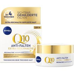 NIVEA NIVEA MEN Q10 Anti-Falten POWER Reichhaltige Tagespflege LSF 15 Gesichtscreme 50 ml Damen