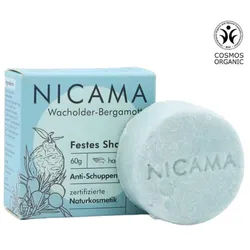 Nicama Festes Shampoo Wacholder-Bergamotte 60g 60 g Unisex