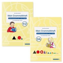 Mein Grammatikheft 1/2 & 3/4 Für Die 1. Bis 4. Klasse Im Set, 2 Teile - sternchenverlag GmbH, Katrin Langhans, Kartoniert (TB)