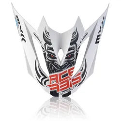 Acerbis Profile 4 Helmschirm, weiss-rot für Männer