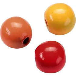 Knorr Prandell Bastelperlen KNORR PRANDELL 216013502 Holzperlen-MixØ 15 mm Buche Deutschland gelb