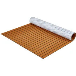 VEVOR Bootsbodenbelag, EVA-Schaum-Bootsdeck 2400 x 1160 x 6 mm, rutschfester selbstklebender Bodenbelag, 27840 cm2 großer Marineteppich für Boote, Yachten, Pontons, Kajakdecks