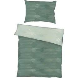Kaeppel Bettwäsche , Jadegrün , Textil , Graphik , 200x220 cm , bügelleicht , Heimtextilien, Bettwäsche & Leintücher, Bettwäsche, Satin-Bettwäsche