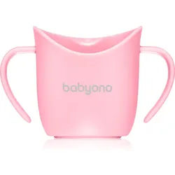 BabyOno Be Active Ergonomic Training Cup Trainingsbecher mit Griffen Pink 6 m+ 120 ml