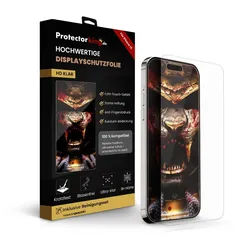 4x 9H Panzerglas für iPhone 15 HD KLAR echtes Tempered Glass Panzerfolie Displayschutz Schutzglas Hartglas Schutzfolie Screen-Protector