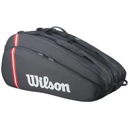 Wilson Racketbag Tour Bag 2025 (Schlägertasche, 2 Hauptfächer, Schuhfach) schwarz 12er