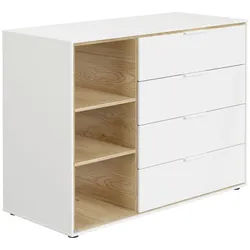 Paidi Wickelkommode , Weiß , Holzwerkstoff , 2 Fächer , 4 Schublade(n) Schubladen , 125.90x93.6x54.8 cm , Blauer Engel, Goldenes M , Babymöbel & Kindermöbel, Babyzimmer, Wickelkommoden & Zubehör, Wickelkommoden