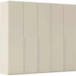 LeGer Home by Lena Gercke Kleiderschrank Schrank Garderobe Ankleide Schlafzimmer Flur SERINA Eyecatcher (3 verschiedene Ausstattungen BASIC/CLASSIC/PREMIUM (inkl. SOFT-CLOSE) in 6 Breiten (101 - 401 cm) mit Front Glas oder Dekor MADE IN GERMANY beige 251 cm x 223 cm x 61 cm