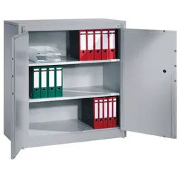CP Feuergeschützter Stahlschrank 120 x 122,6 cm blau, 120x122.6x50 cm