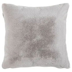 Novel Kissenhülle , Silberfarben , Textil , Uni , 48x48 cm , AZO-frei , bügelfrei, langlebig , Heimtextilien, Bezüge, Kissenbezüge