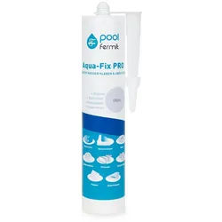 Fermit Dichtstoff UV-Dichtmittel für Pool auch unter Wasser - Kartusche mit 290 ml grau