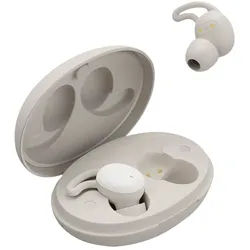 HAMA Kabellose Kopfhörer, Spirit Calm TWS, In-Ear, Schlafkopfhörer, Weiß/Grau