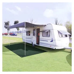 vidaXL Zeltteppiche Zeltteppich 300 x 400 cm HDPE Grün Wohnwagen Teppich Vorzelt Unterlage, Höhe: 400 mm grün