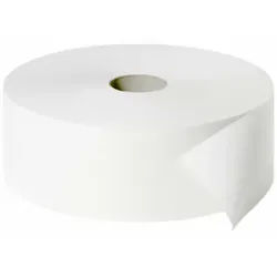 Fripa Maxi Rollen Toilettenpapier, hochweiß, 420 m, Nicht perforiertes Klopapier, 2-lagig, 1 Paket = 6 Rollen à 420 Meter