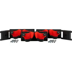 PRO CLIP Profihalter / 3er-Set - rot / schwarz