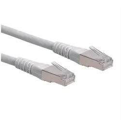 ROLINE Patchkabel Cat.6 (Class E) S/FTP (PiMF) LAN-Kabel, RJ-45 Männlich (Stecker), RJ-45 Männlich (Stecker) (1000.0 cm) grau