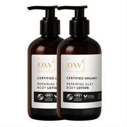 oxy8 Naturkosmetik Repairing Silky Body Lotion - Sparset 2er Packung 500 ml Unisex