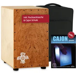 XDrum PERC CP-482 Cajon Peruana Hardwood Set inkl. Cajonschule