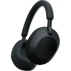 Sony WH1000XM5 Over-Ear-Kopfhörer (Freisprechfunktion, Hi-Res, Multi-Point-Verbindung, Noise-Cancelling, Rauschunterdrückung, Sprachsteuerung, Alexa, Google Assistant, A2DP Bluetooth, AVRCP Bluetooth, Bluetooth, HFP, HSP, inkl. Leichter Schutzhülle (Soft-Case) schwarz
