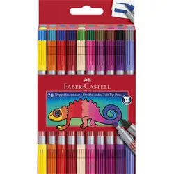 Faber-Castell Filzstift Faber-Castell Doppelfasermaler - 20er Etui