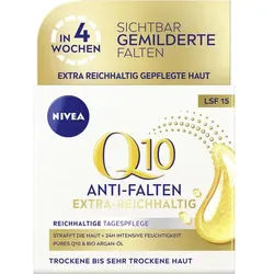 NIVEA Q10 Anti-Falten Extra-Reichhaltige Tagespflege Trockene Haut LSF15