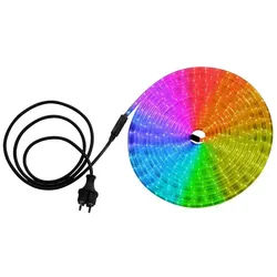 GLOBO LIGHTING Dekolicht, LED-Leuchtmittel fest verbaut, RGB, RGB LED Deko Lichterschlauch Multicolor 1,5m Zuleitung Stecker Länge 9 bunt