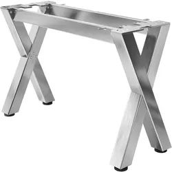JUANA | Bistro Barbank Gestell | L: B: H: 119 x 40 x 73cm | 2 x Verbinder | Edelstahl