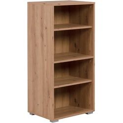 Mid.you Regal , Eiche Artisan , Holzwerkstoff , 3 Fächer , 46x96.5x33.5 cm , erweiterbar , Wohnzimmer, Regale, Bücherregale