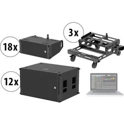 Pronomic XANA Line Array Straight Flush Set