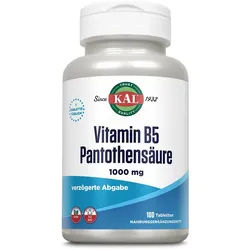 VITAMIN B5 1000 mg Pantothensäure KAL Tabletten 100 St