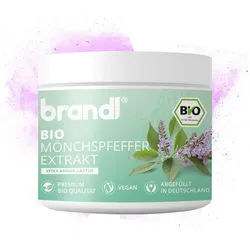 Brandl Nutrition BIO Mönchspfeffer hochdosiert, 20mg 4:1 Extrakt Premium Kapseln brandl Kapseln, 180 er, Kapsel für Frauen, laborgeprüft, produziert in Deutschland, Vegan