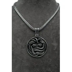 NAHLE Silberkette Schlangenkette Silber Damen Halskette Silber Schlangen Anhänger (inklusive Schmuckbox), 925 Silber Anhänger - rhodiniert silberfarben